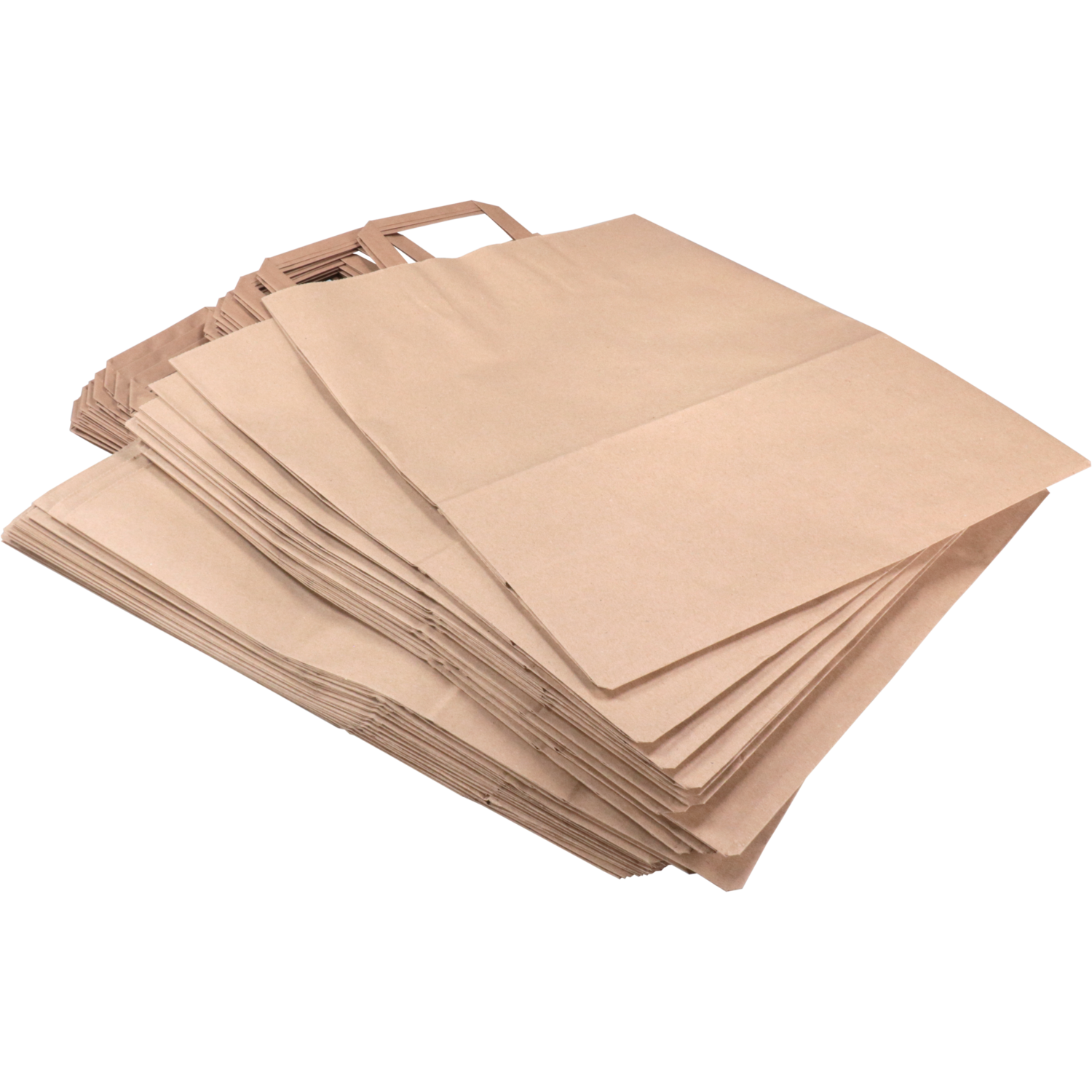 Tas, Papier, platte handgreep, 32x 16x43cm, draagtas, bruin 6