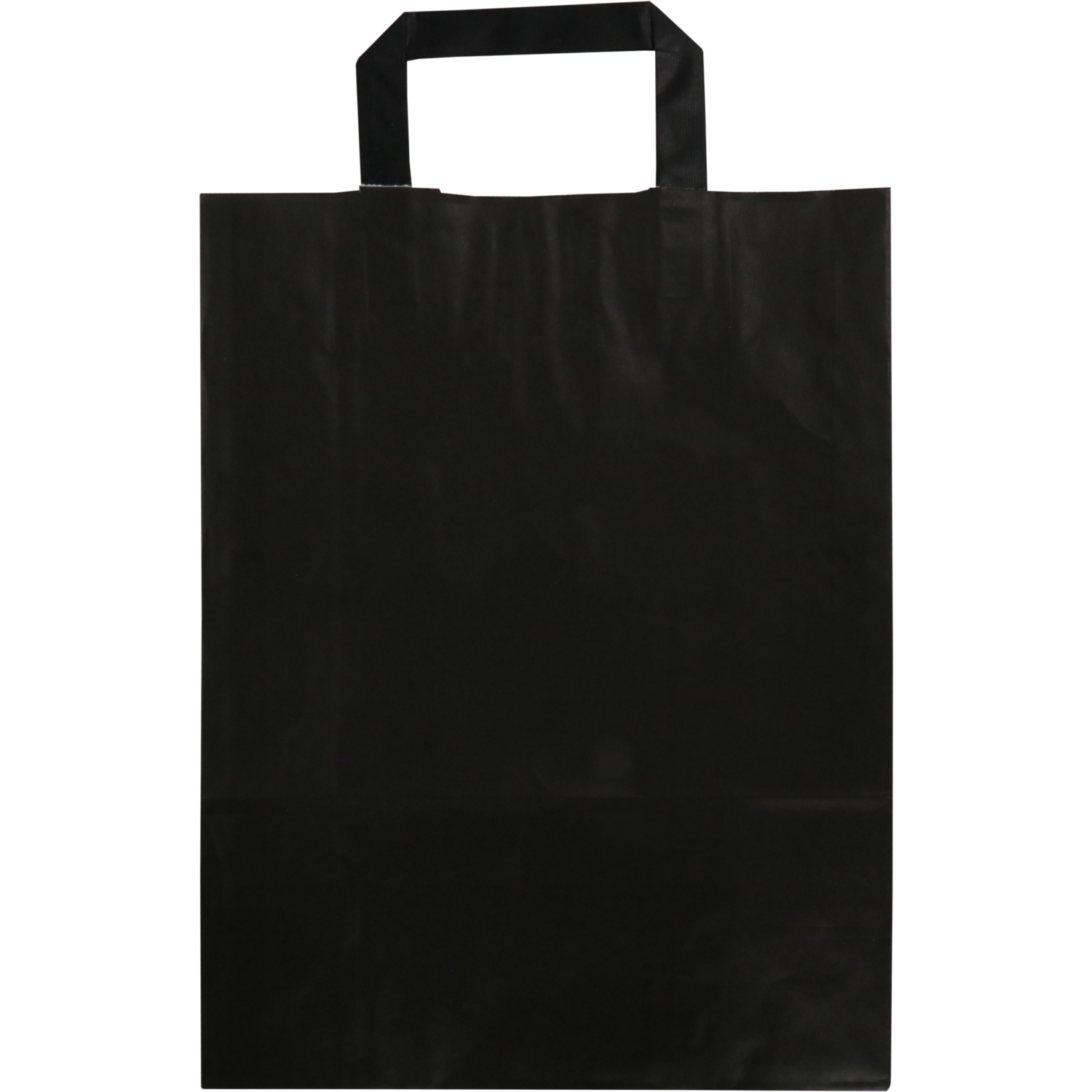 Tas, Papier, platte handgreep, 26x 12x35cm, draagtas, zwart 2
