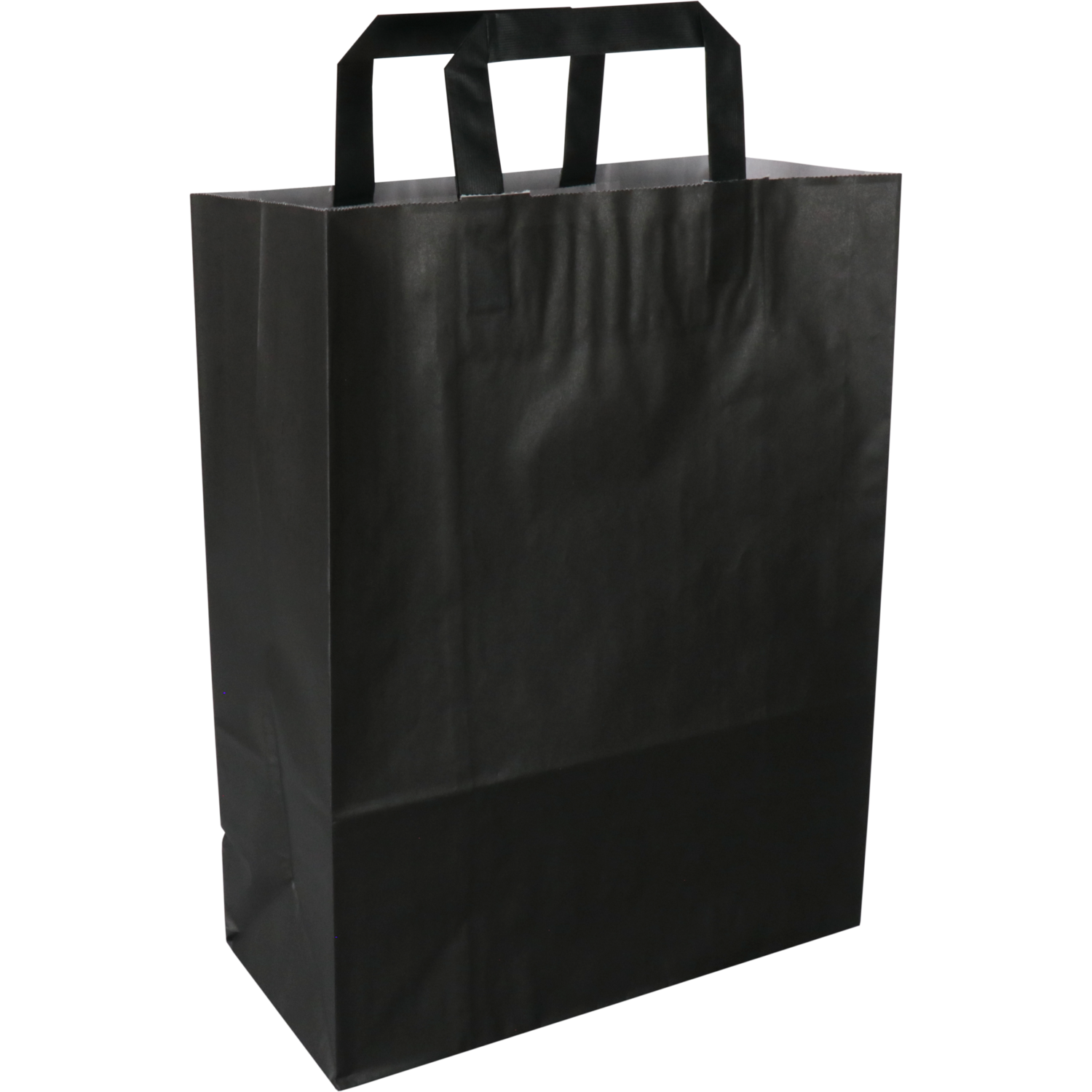 Tas, Papier, platte handgreep, 26x 12x35cm, draagtas, zwart 1