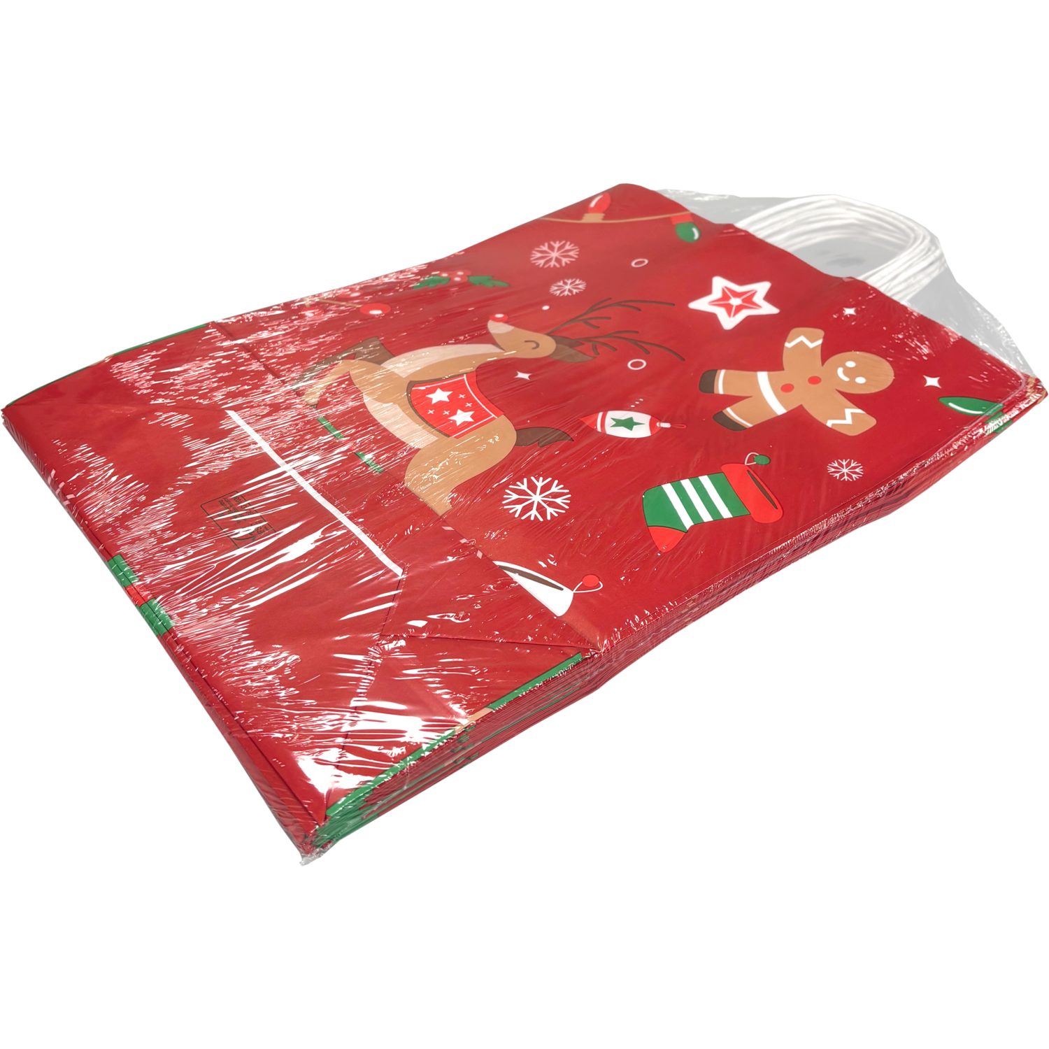 Tas, Hert, Papier, gedraaid papieren koord, 32x 12x41cm, draagtas, rood 6