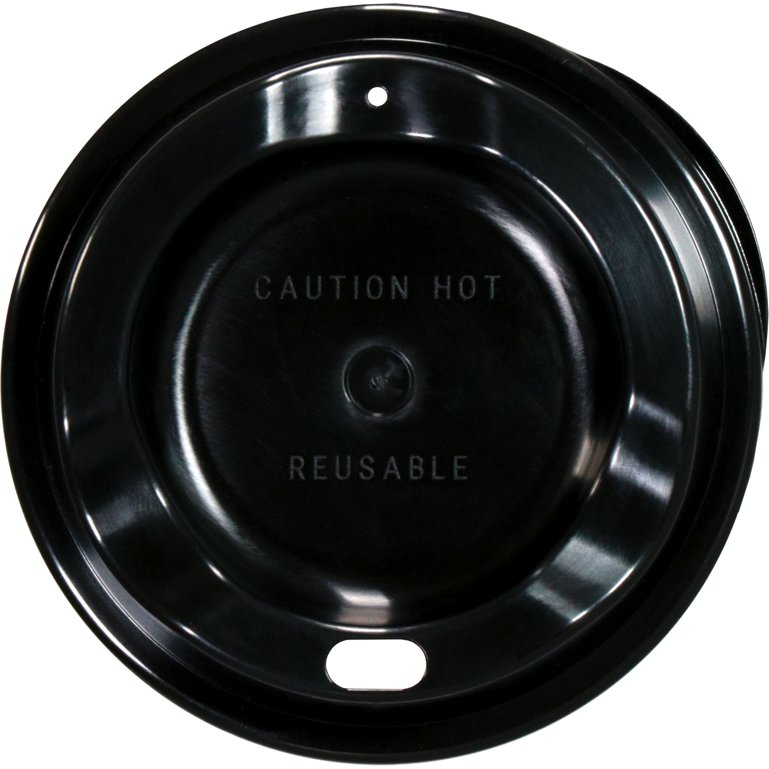 Deksel, PP, rond, reusable, Ø80mm, zwart 2