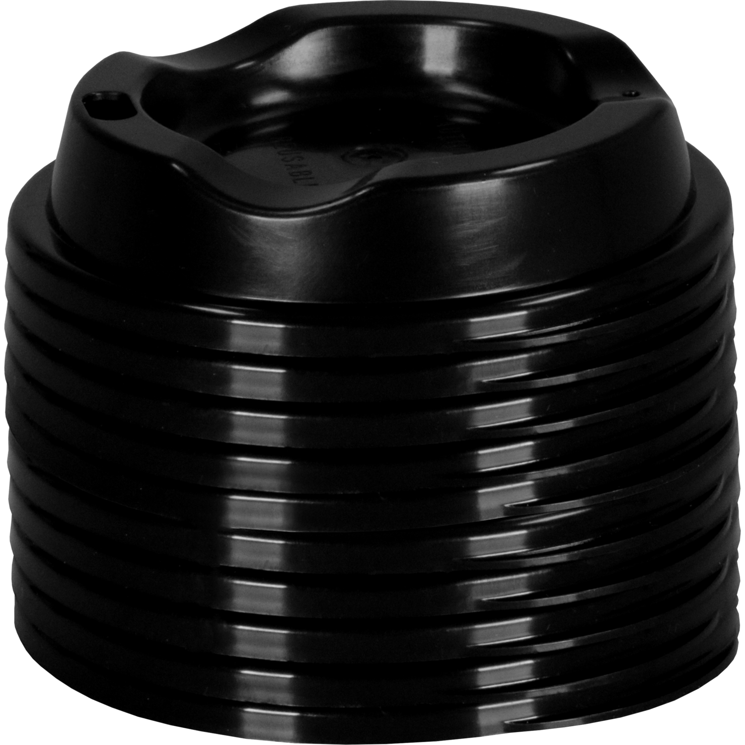 Deksel, PP, rond, reusable, Ø80mm, zwart 3