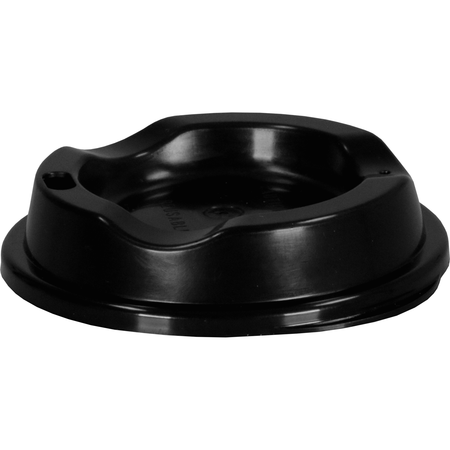Deksel, PP, rond, reusable, Ø80mm, zwart 1