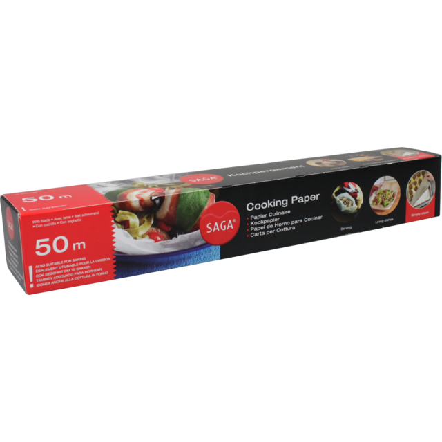 Bakpapier, 380mm, 50m, cellulose, wit 1