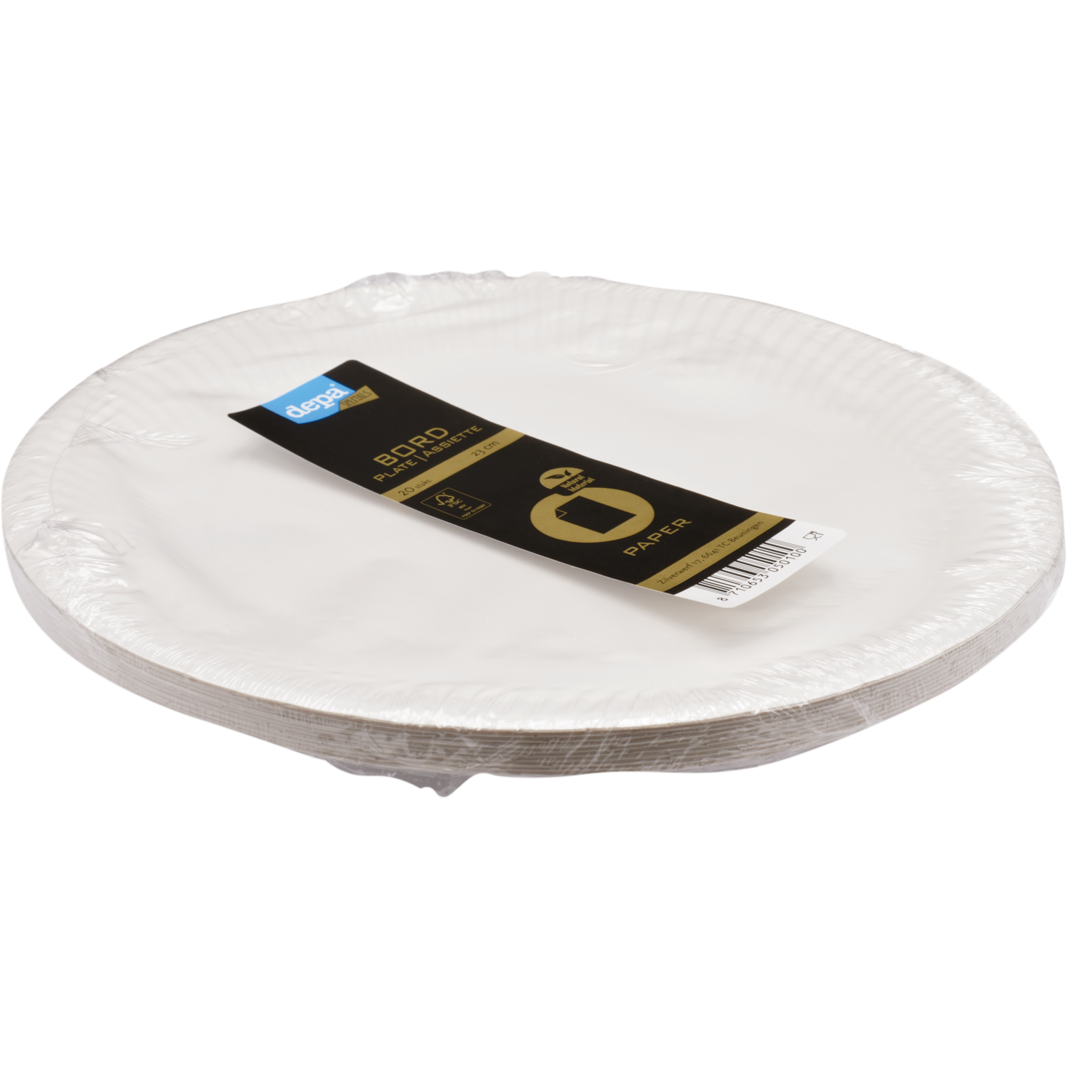 Depa Bord, rond, 1-vaks, karton, Ø23cm, wit 2