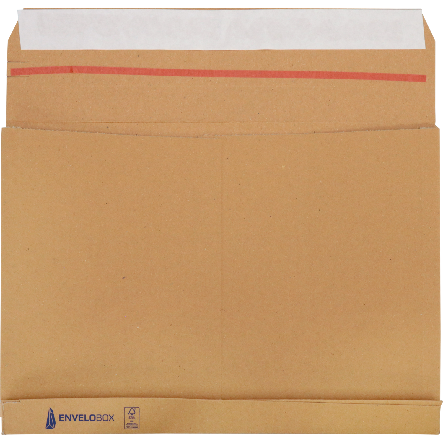 SendProof® Envelop, envelobox, 350x250mm, tearstrip, golfkarton, bruin 1