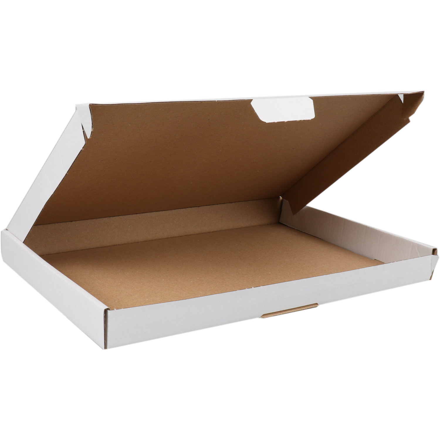  Verzenddoos, A4, golfkarton, 310x220x27mm, met klep, enkele golf, wit 2