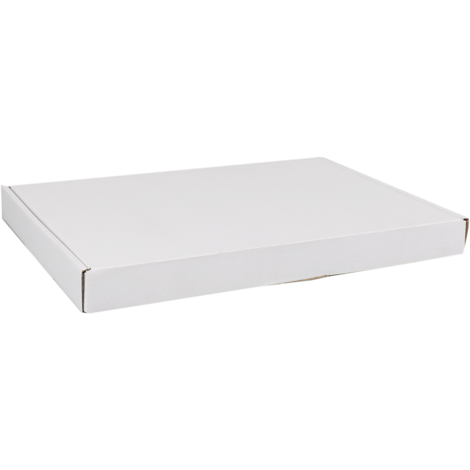  Verzenddoos, A4, golfkarton, 310x220x27mm, met klep, enkele golf, wit 1