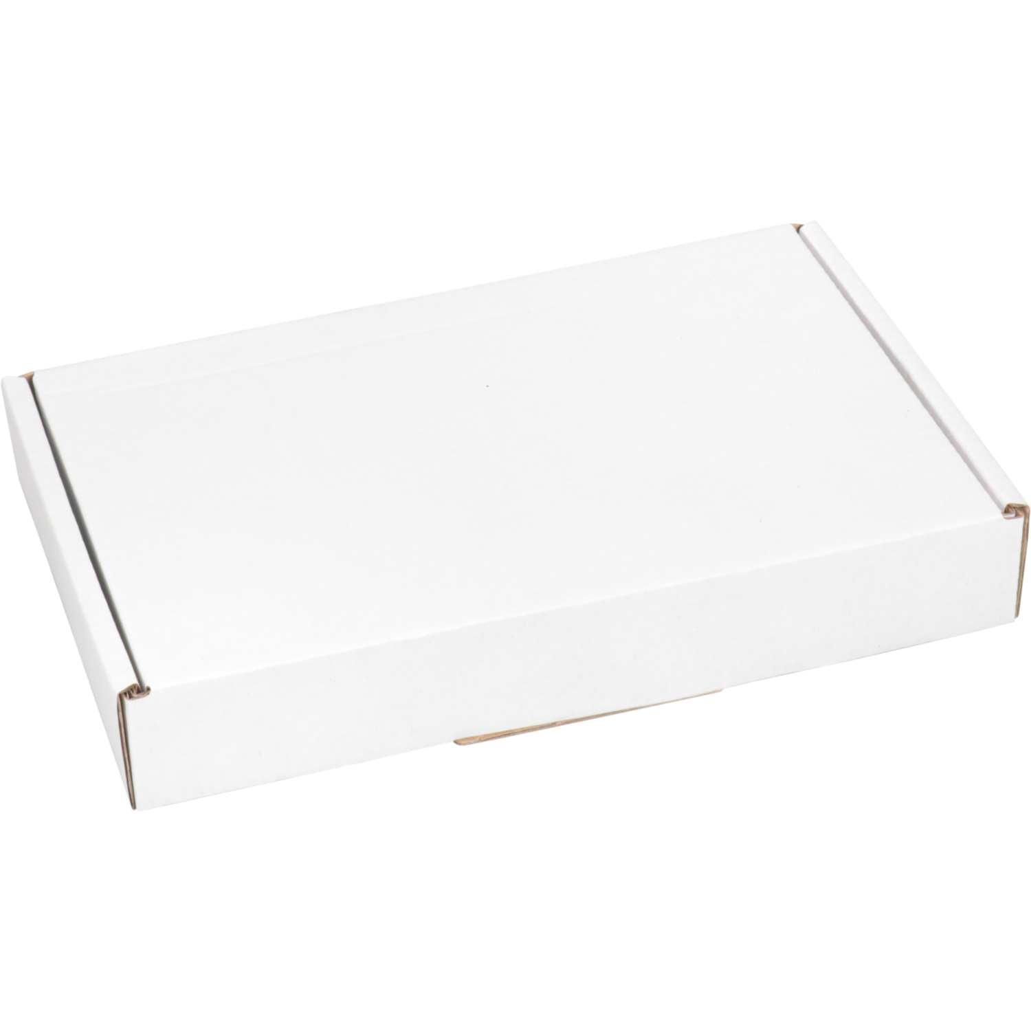  Verzenddoos, A6, golfkarton, 180x115x28mm, met klep, enkele golf, wit 3