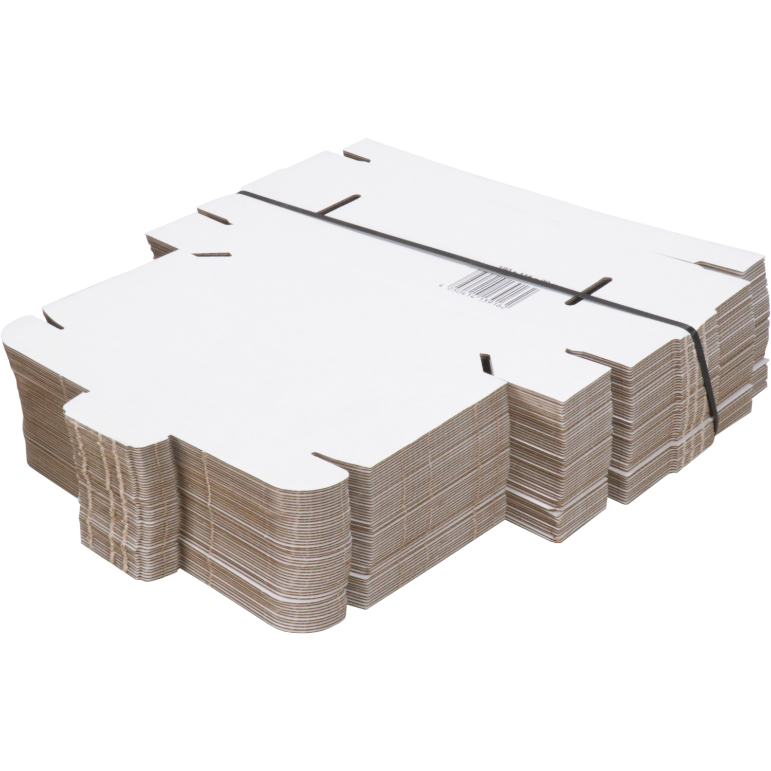  Verzenddoos, A6, golfkarton, 180x115x28mm, met klep, enkele golf, wit 5