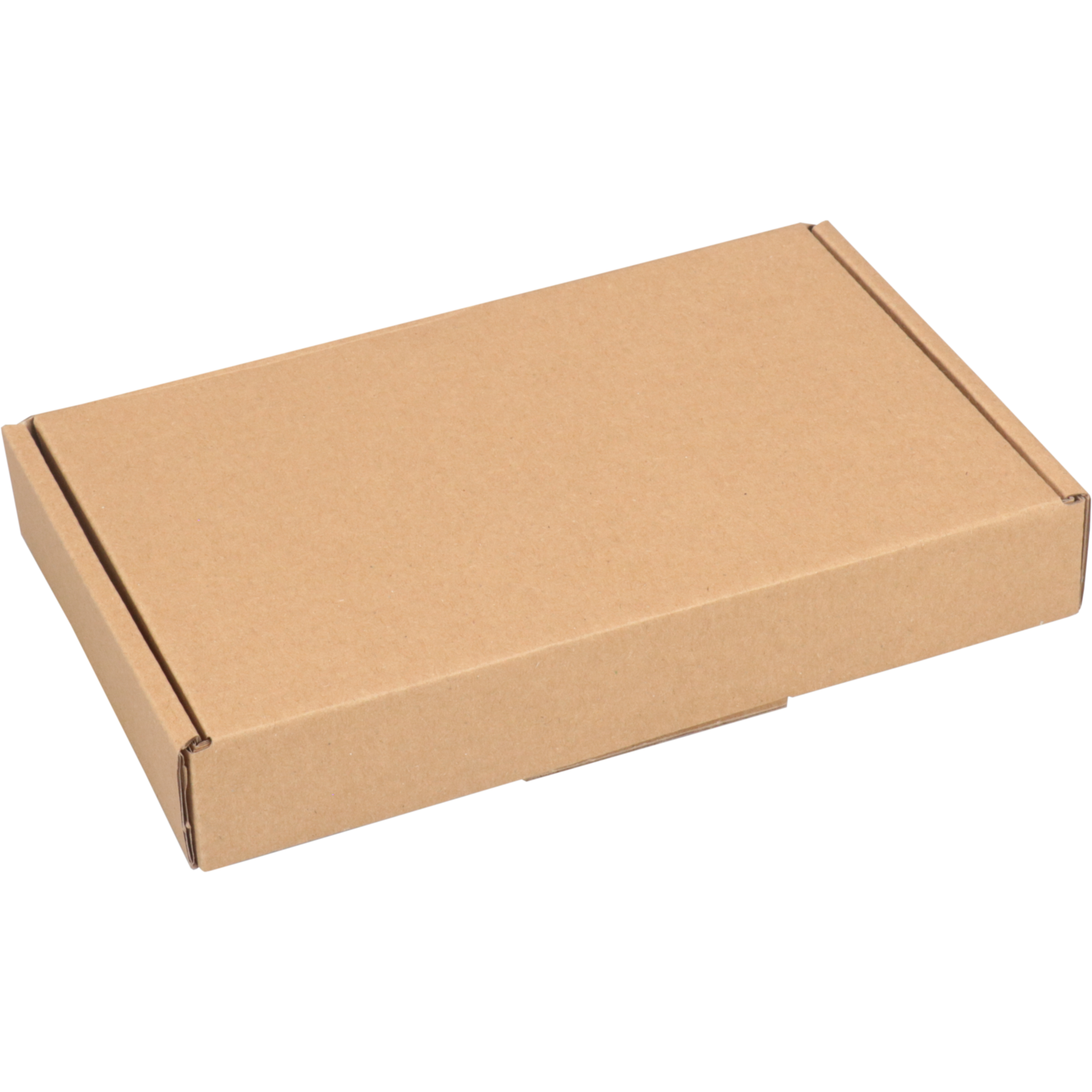 SendProof® Verzenddoos, A6, golfkarton, 180x115x28mm, met klep, enkele golf, bruin 3