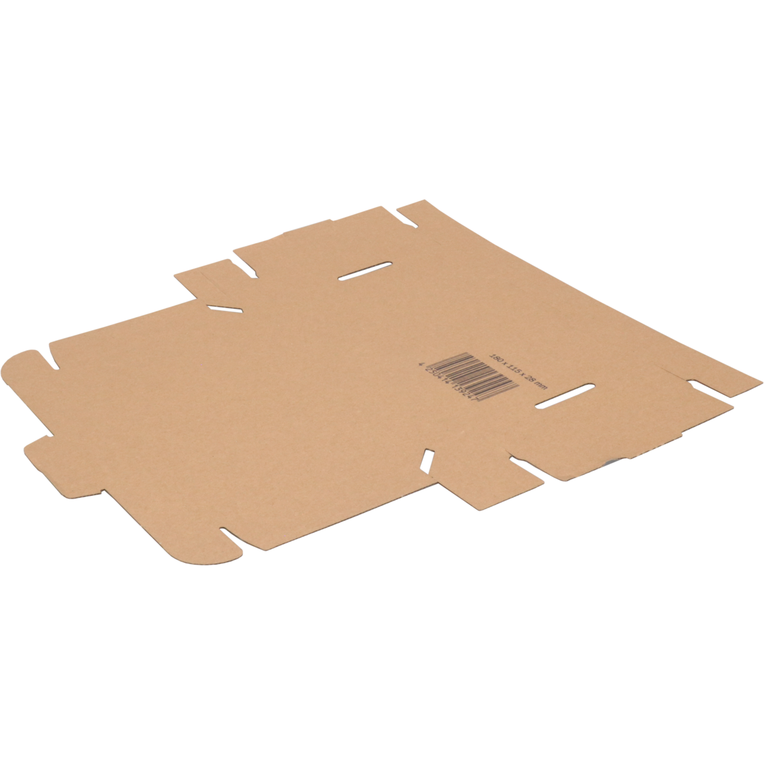SendProof® Verzenddoos, A6, golfkarton, 180x115x28mm, met klep, enkele golf, bruin 4
