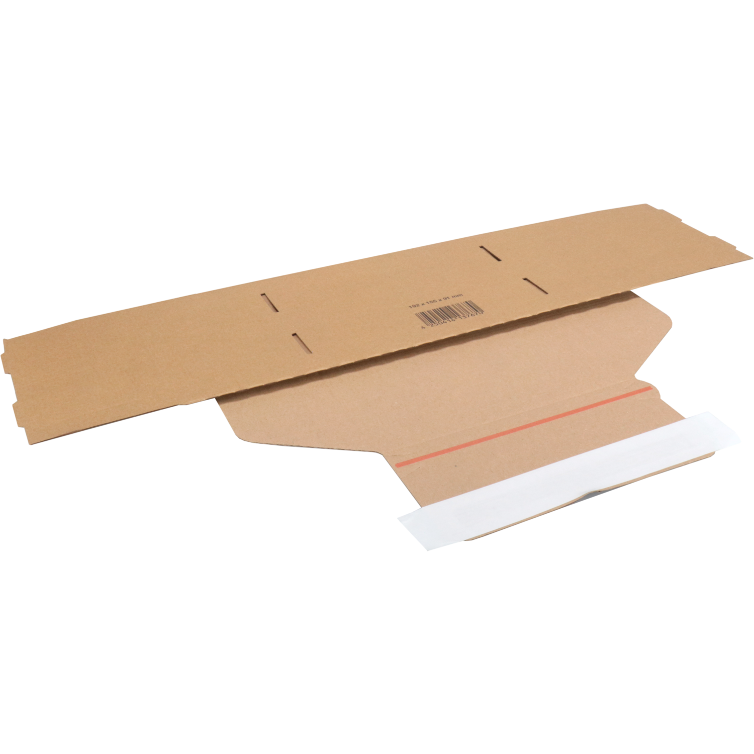 SendProof® Postpakketdoos, golfkarton, 192x155x91mm, bruin 4