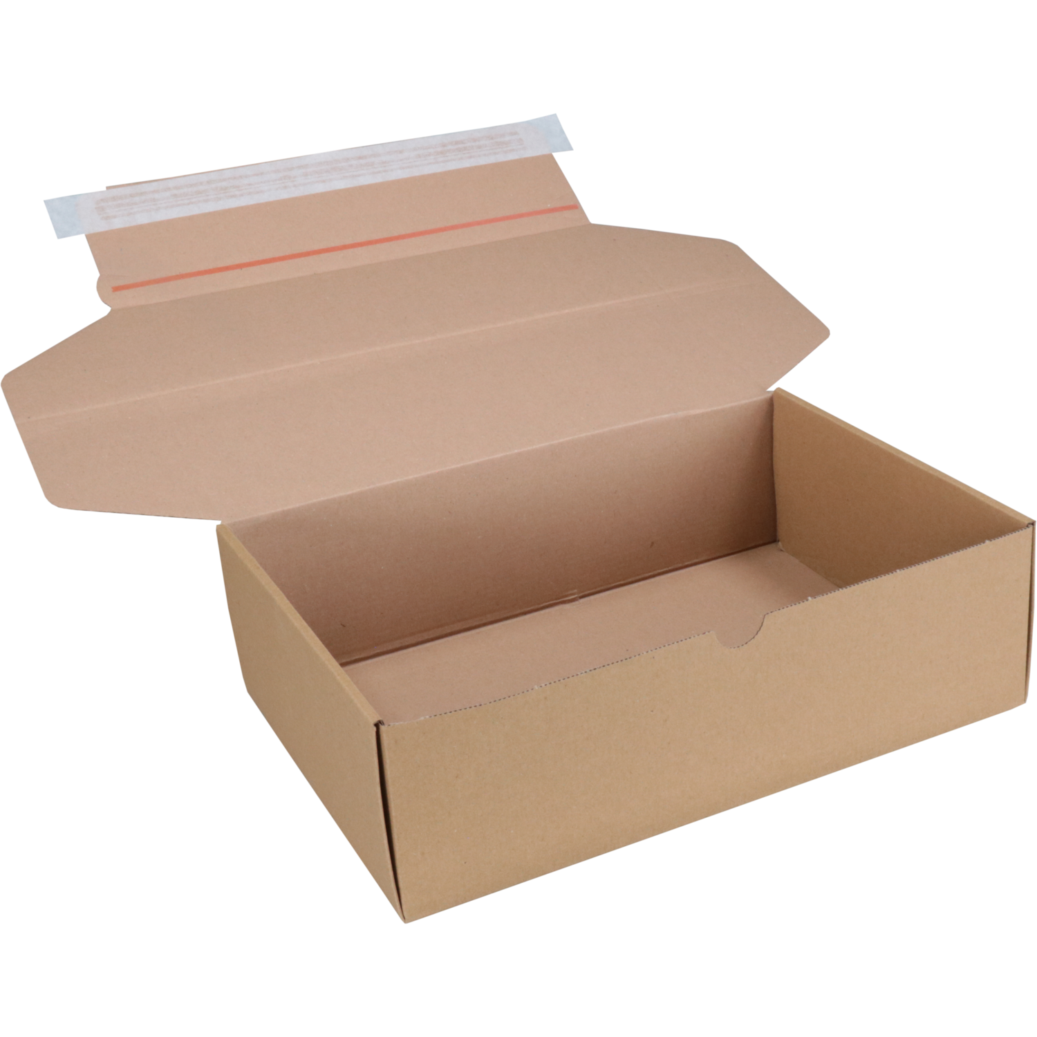 SendProof® Postpakketdoos, golfkarton, 305x210x91mm, bruin 3