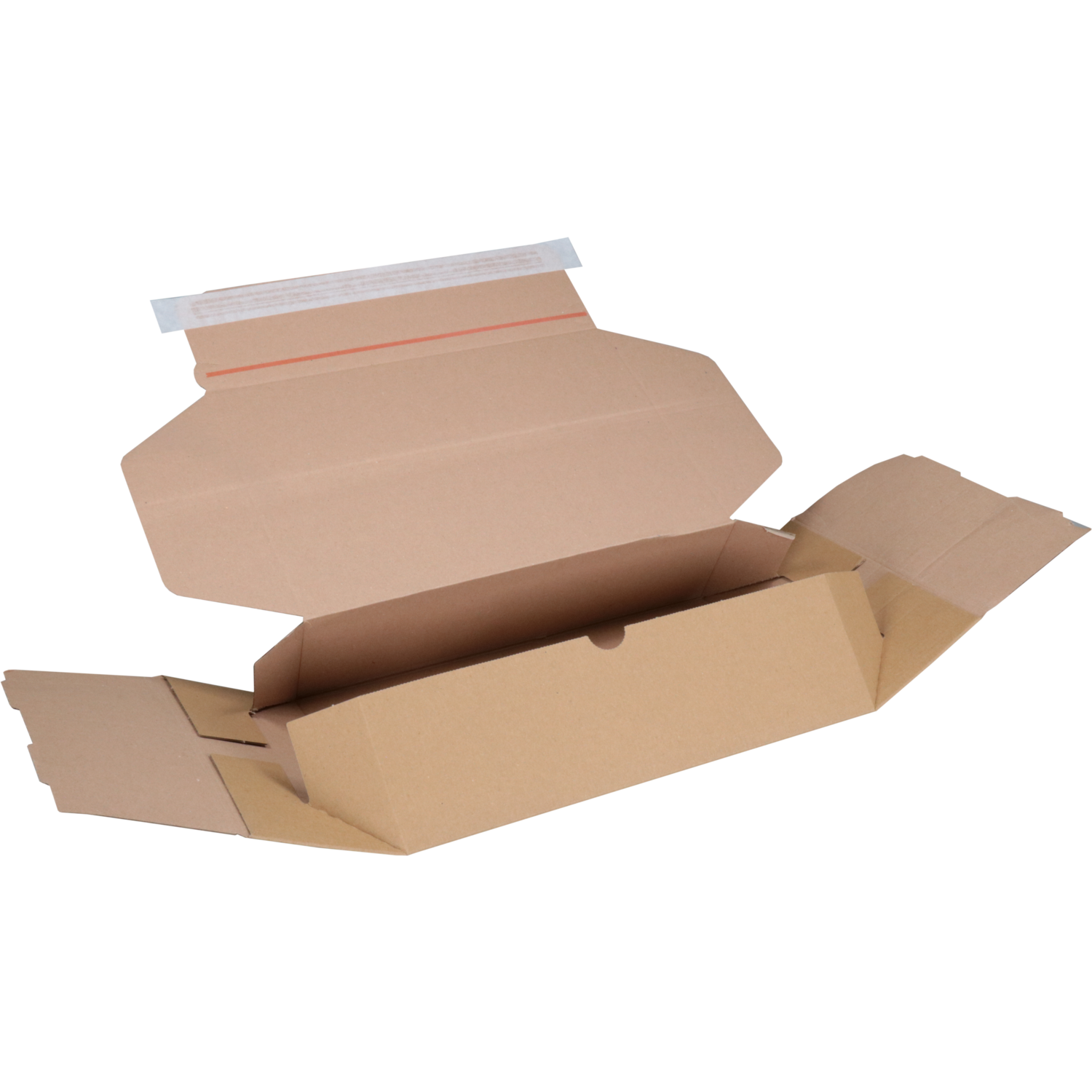 SendProof® Postpakketdoos, golfkarton, 305x210x91mm, bruin 4