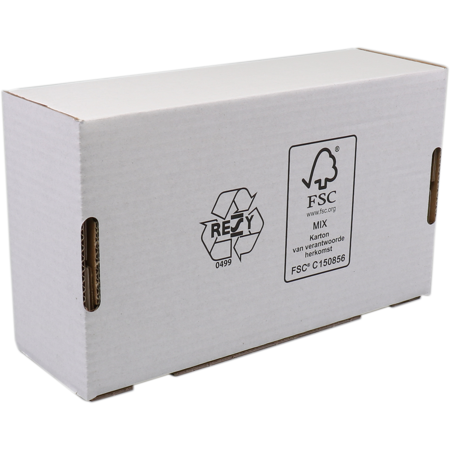 SendProof® Postpakketdoos, golfkarton, 130x210x70mm, gestanst, wit 2