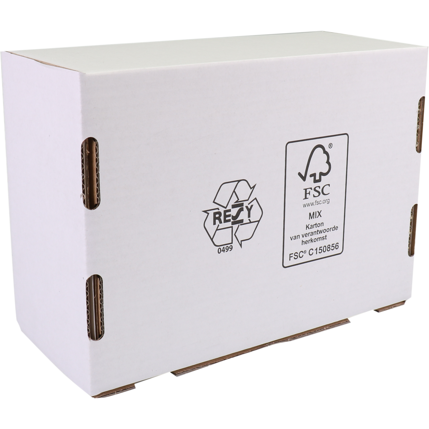 SendProof® Postpakketdoos, golfkarton, 210x160x95mm, gestanst, wit 2