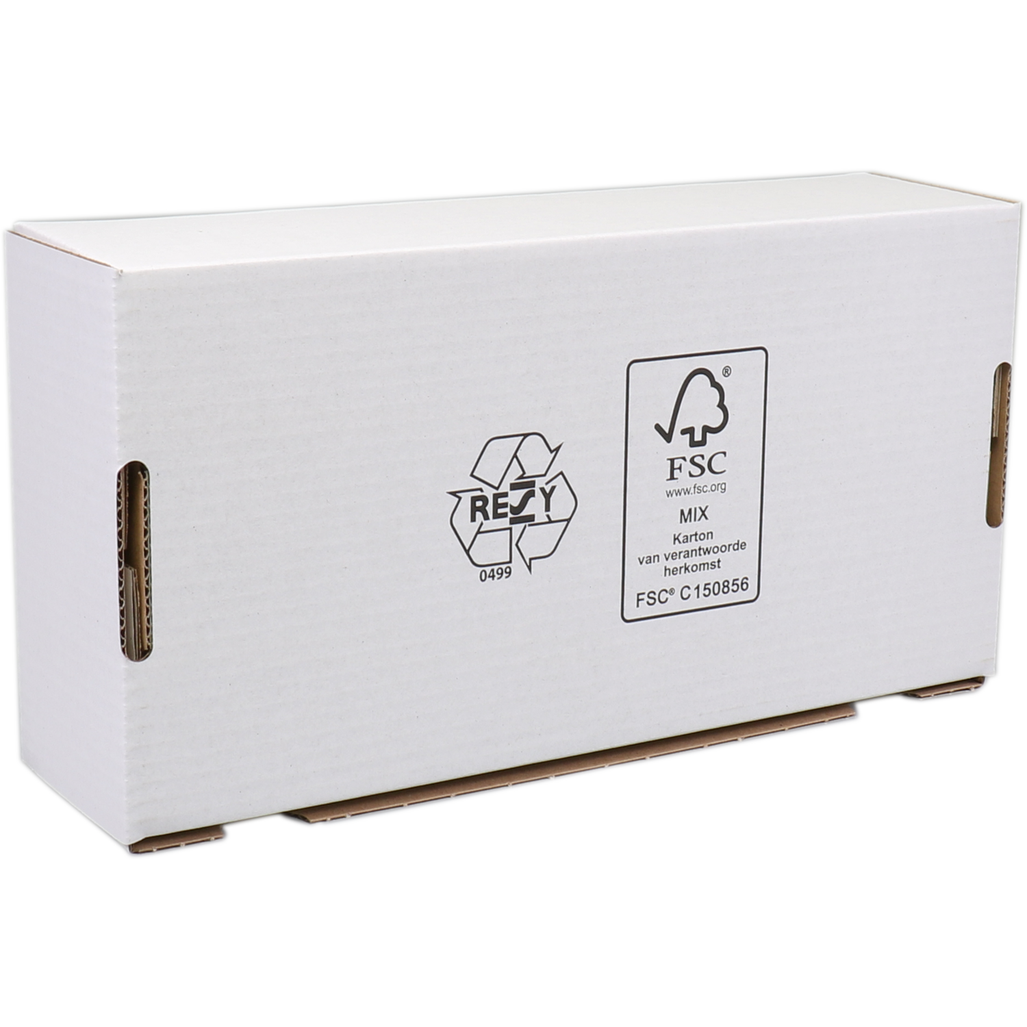 SendProof® Postpakketdoos, golfkarton, 190x280x70mm, gestanst, wit 2