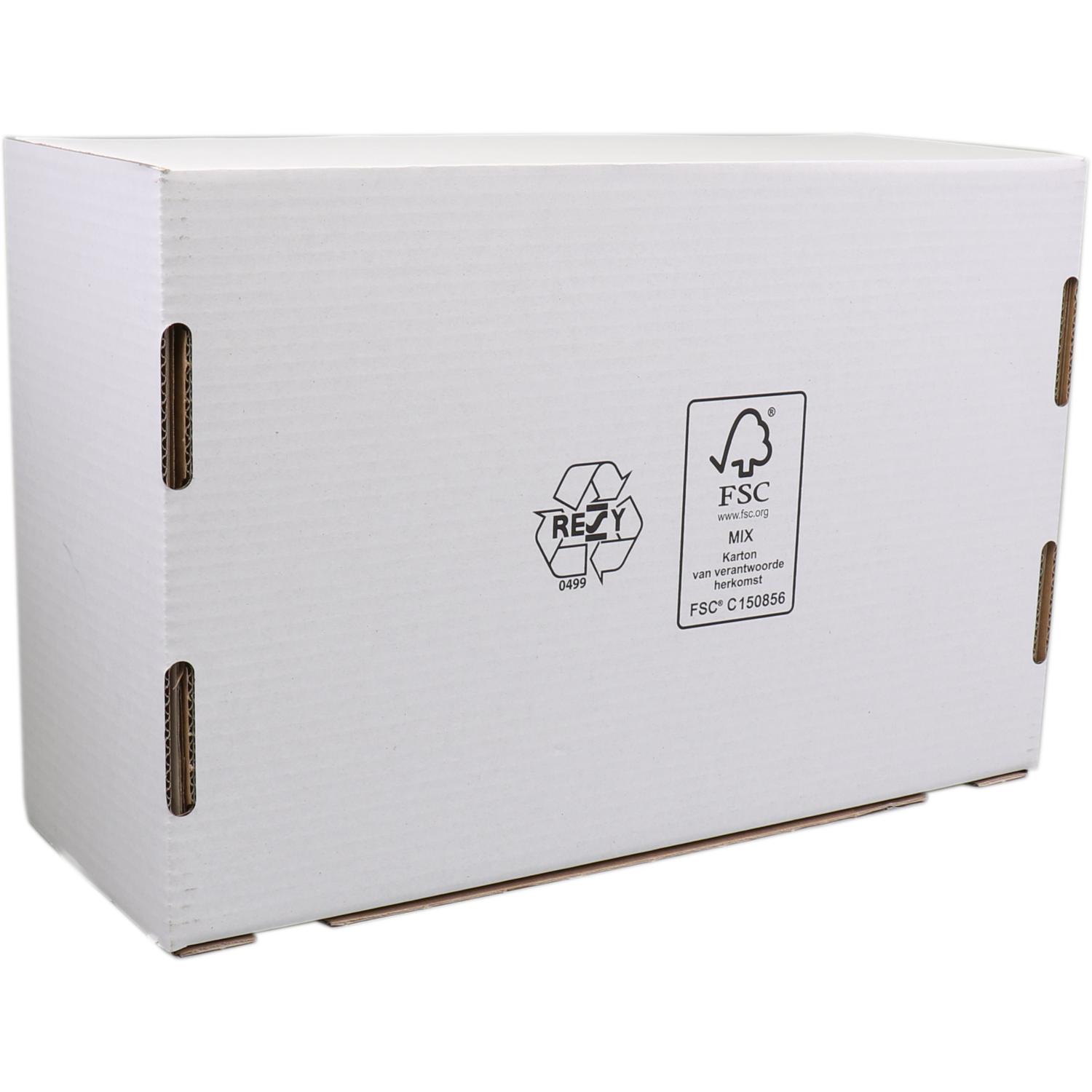 SendProof® Postpakketdoos, golfkarton, 315x215x120mm, gestanst, wit 2
