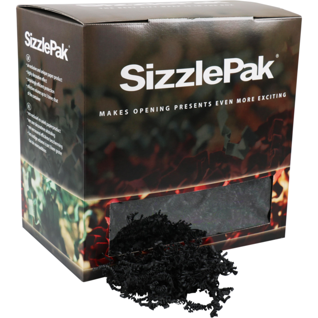 SizzlePak® Vulmateriaal, papier, 1.25kg, zwart 2
