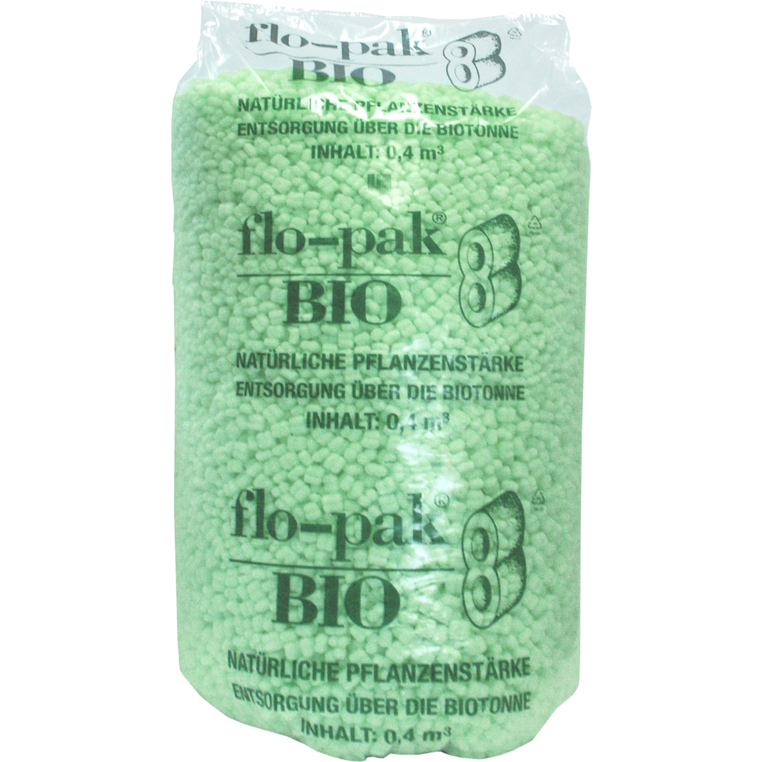 SendProof® Vulmateriaal, bioplastic o.b.v. zetmeelblend, 400l, groen 2