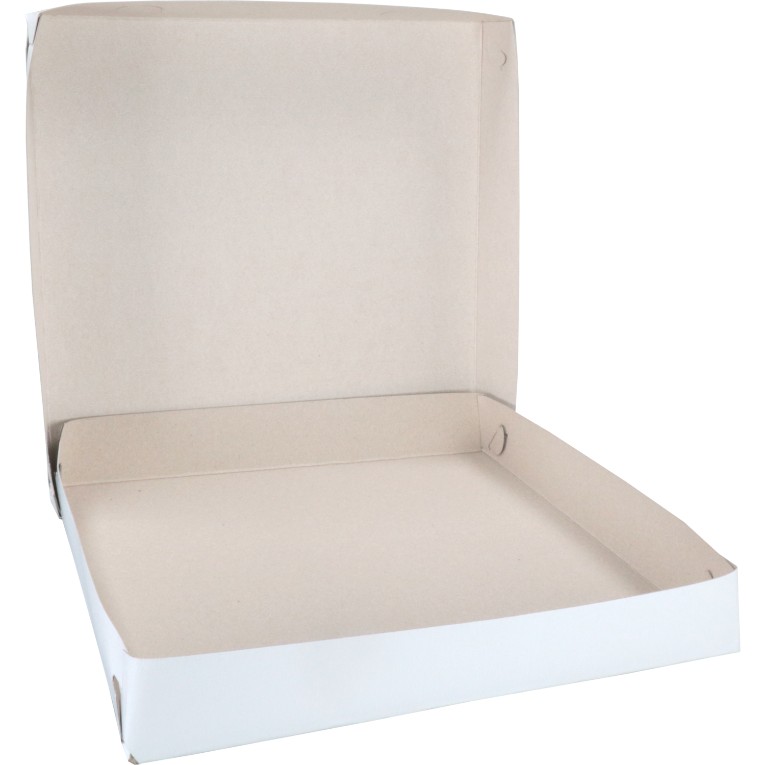  Gebaksdoos Zwanenhalsdoos, karton, 30x30x4.5cm, duplex, wit 2