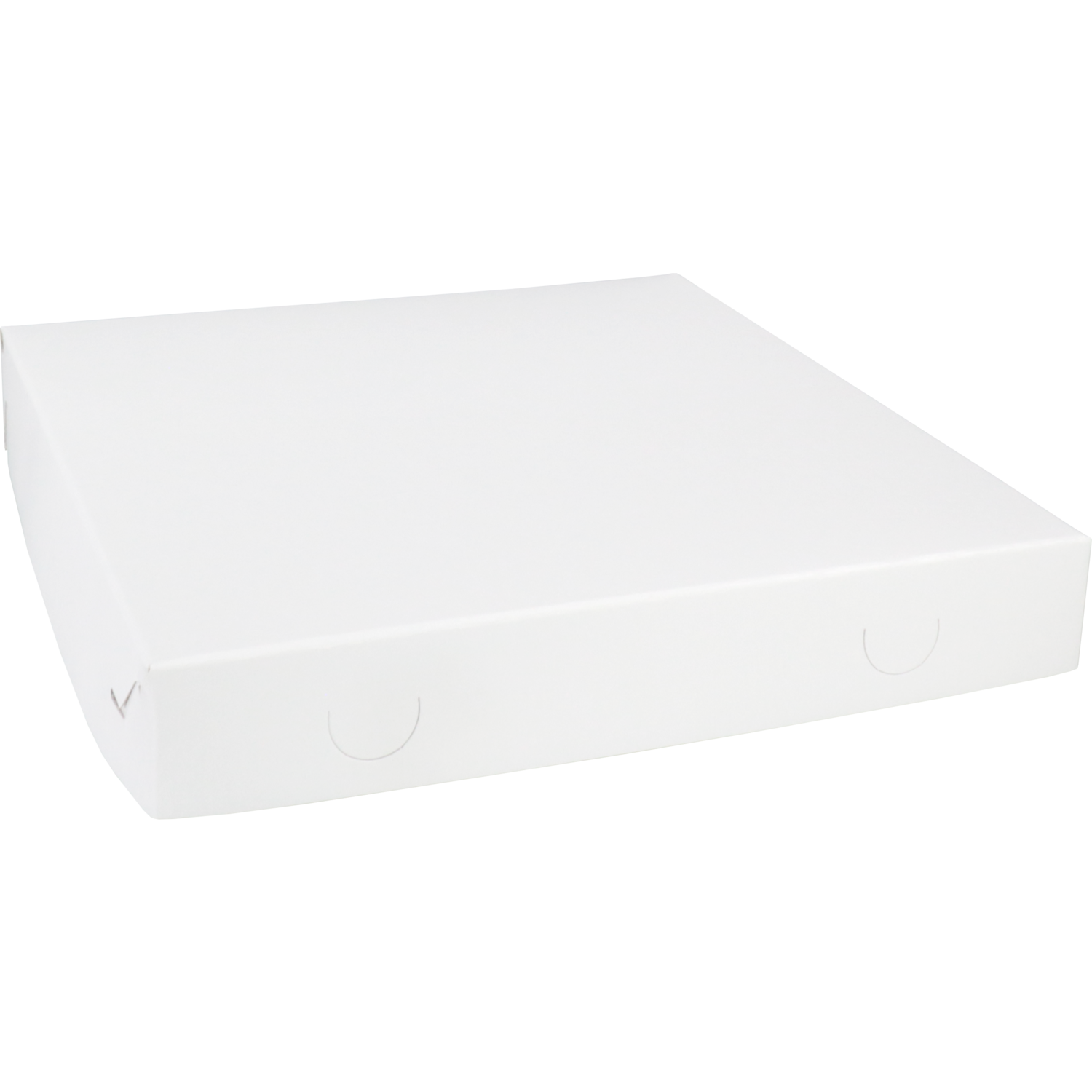  Gebaksdoos Zwanenhalsdoos, karton, 30x30x4.5cm, duplex, wit 1
