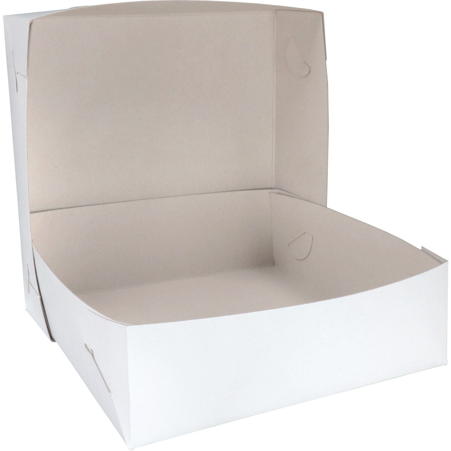  Gebaksdoos Zwanenhalsdoos, karton, 25x25x8cm, duplex, wit 2