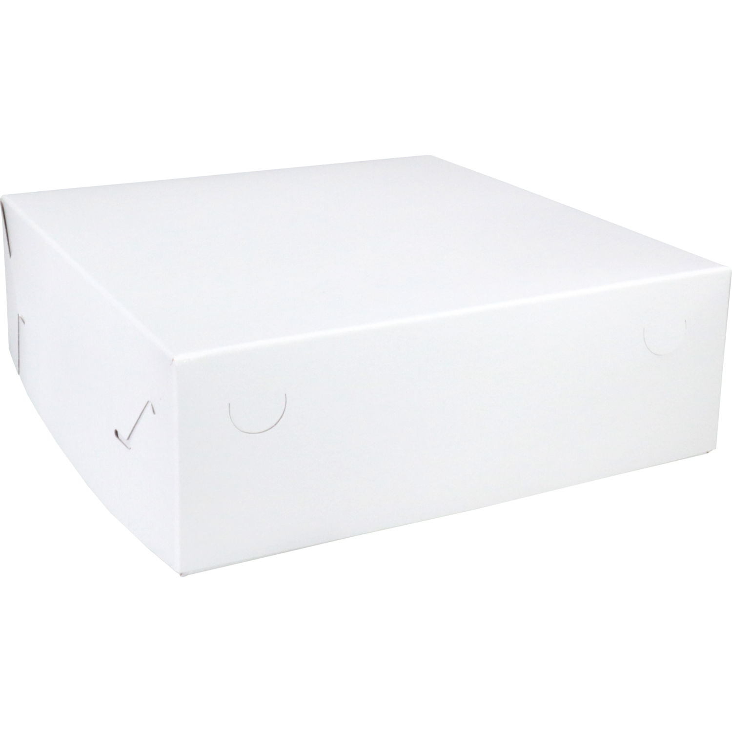  Gebaksdoos Zwanenhalsdoos, karton, 30x30x10cm, duplex, wit 1