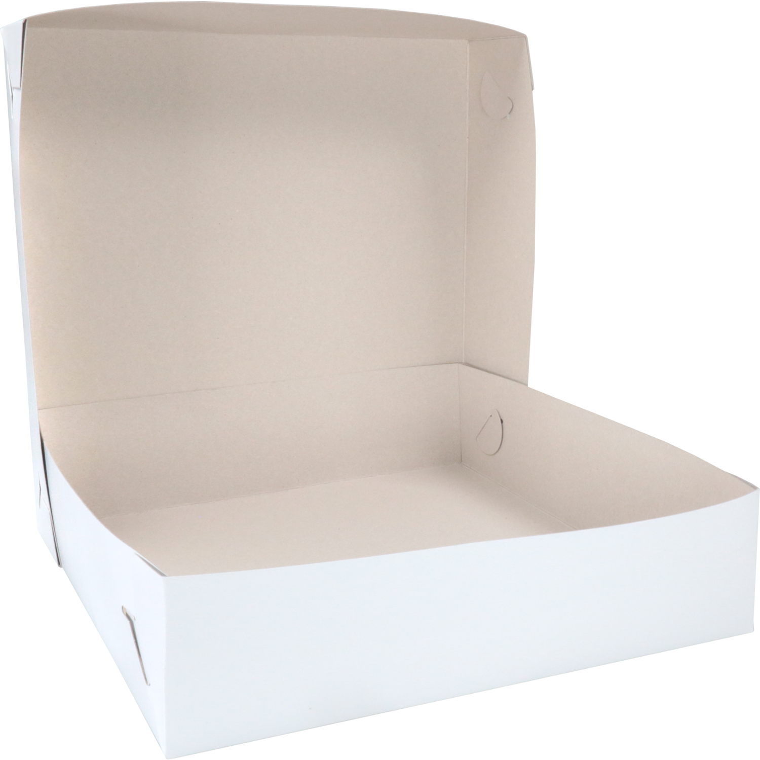  Gebaksdoos Zwanenhalsdoos, karton, 40x40x10cm, duplex, wit 2