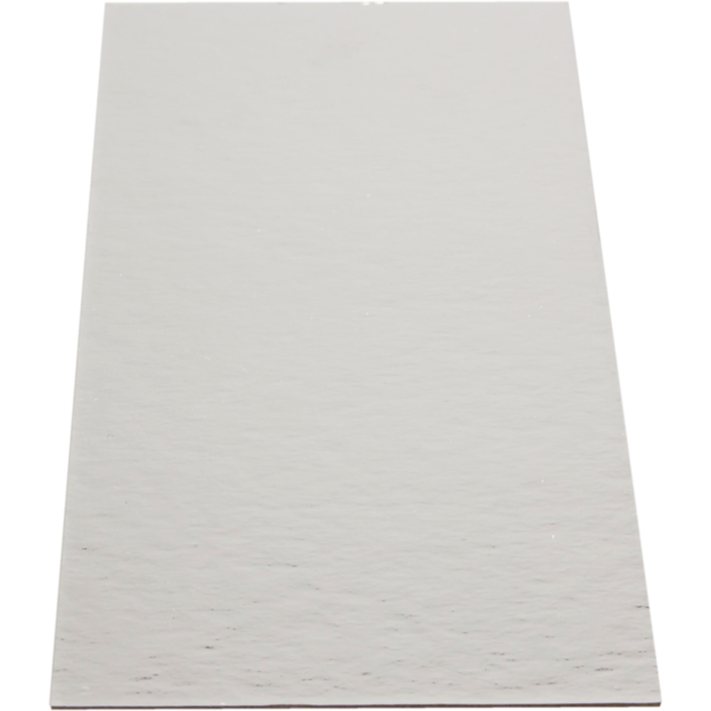 Bodemplaat, 205x85mm, 650gr, rechthoekig, karton + PET, goud/zilver 2