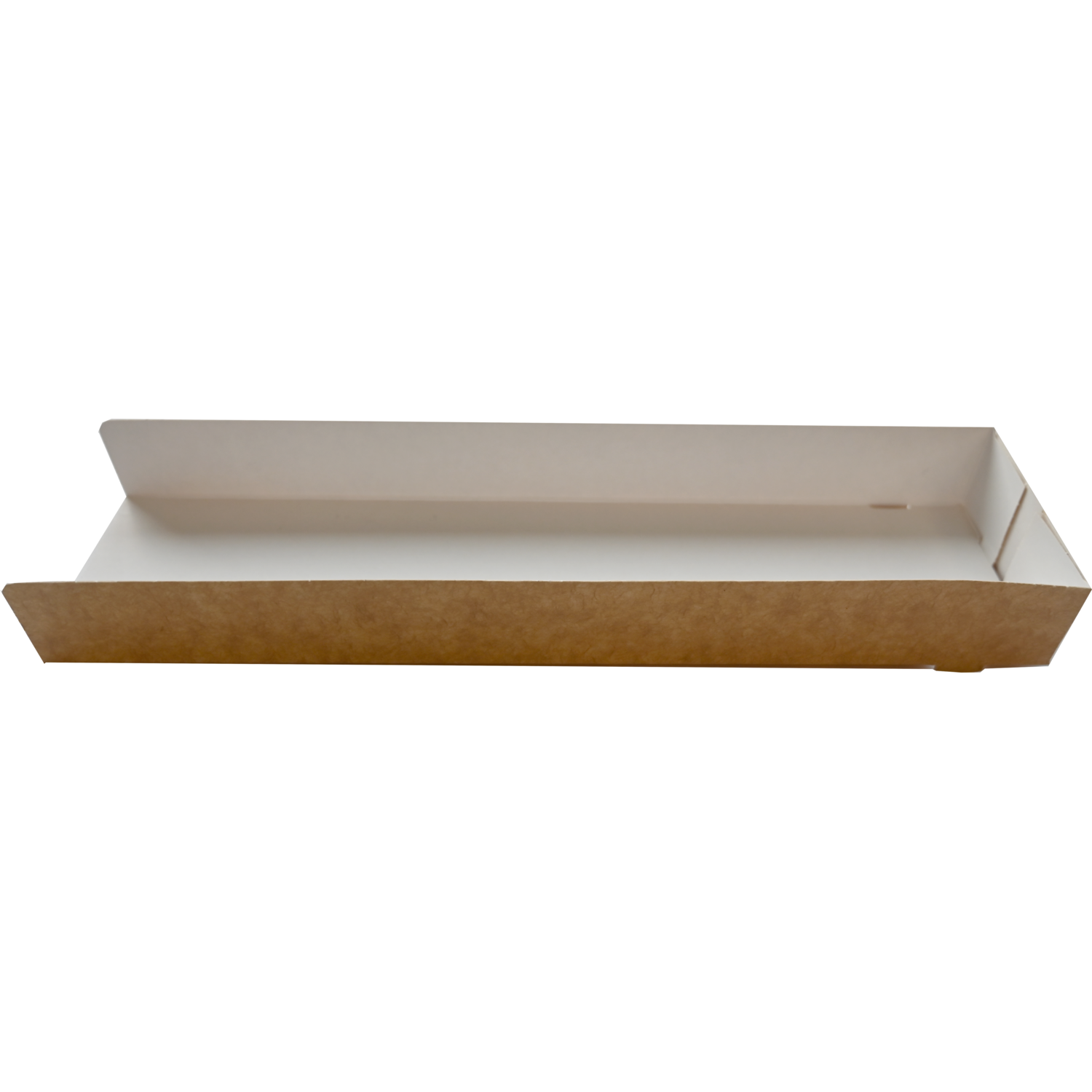 Schuifkarton, baguette, 27x7x3cm, karton, bruin/wit 2