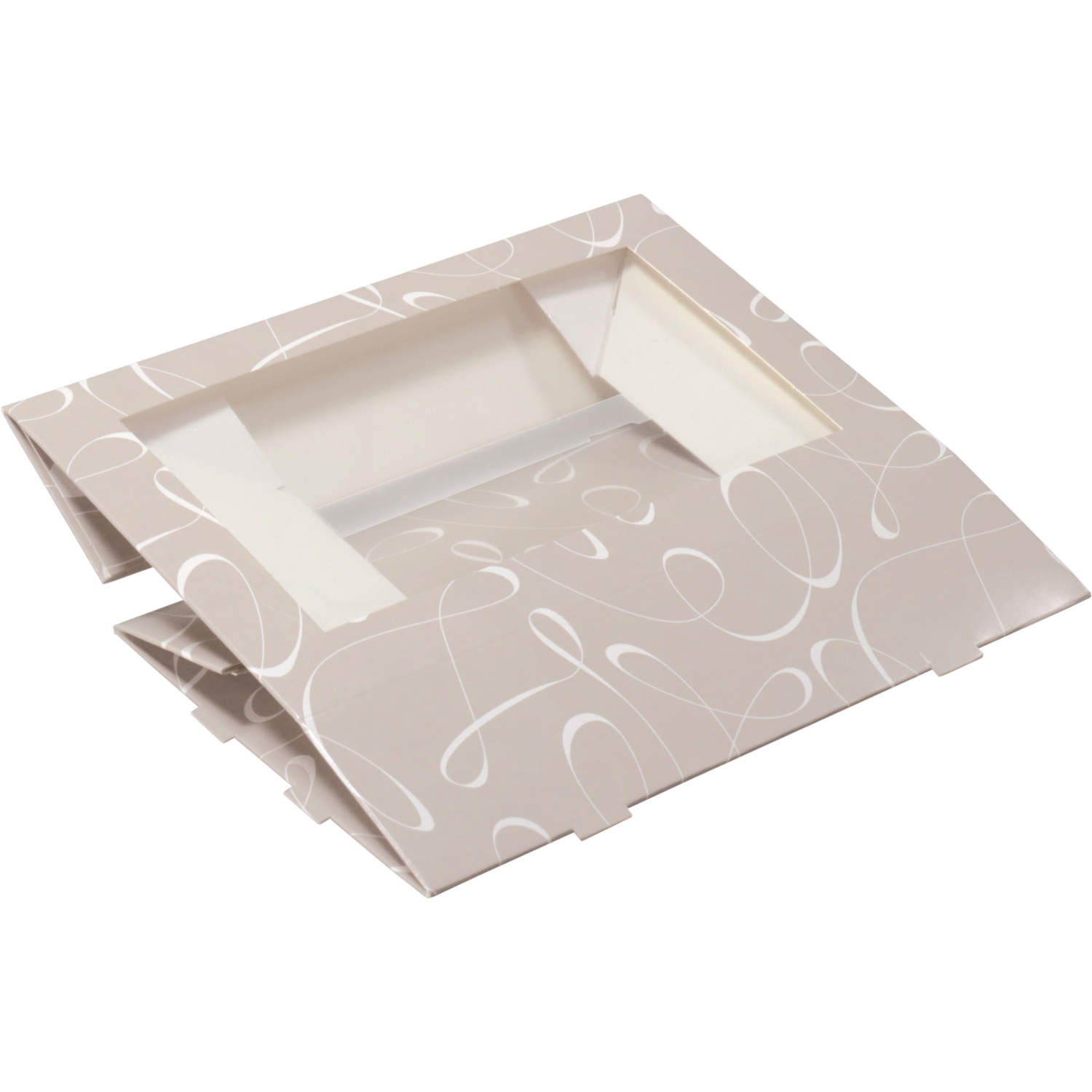  Gebaksdoos, Swirl, karton + PET, 19x12.5x5cm, met venster,  4