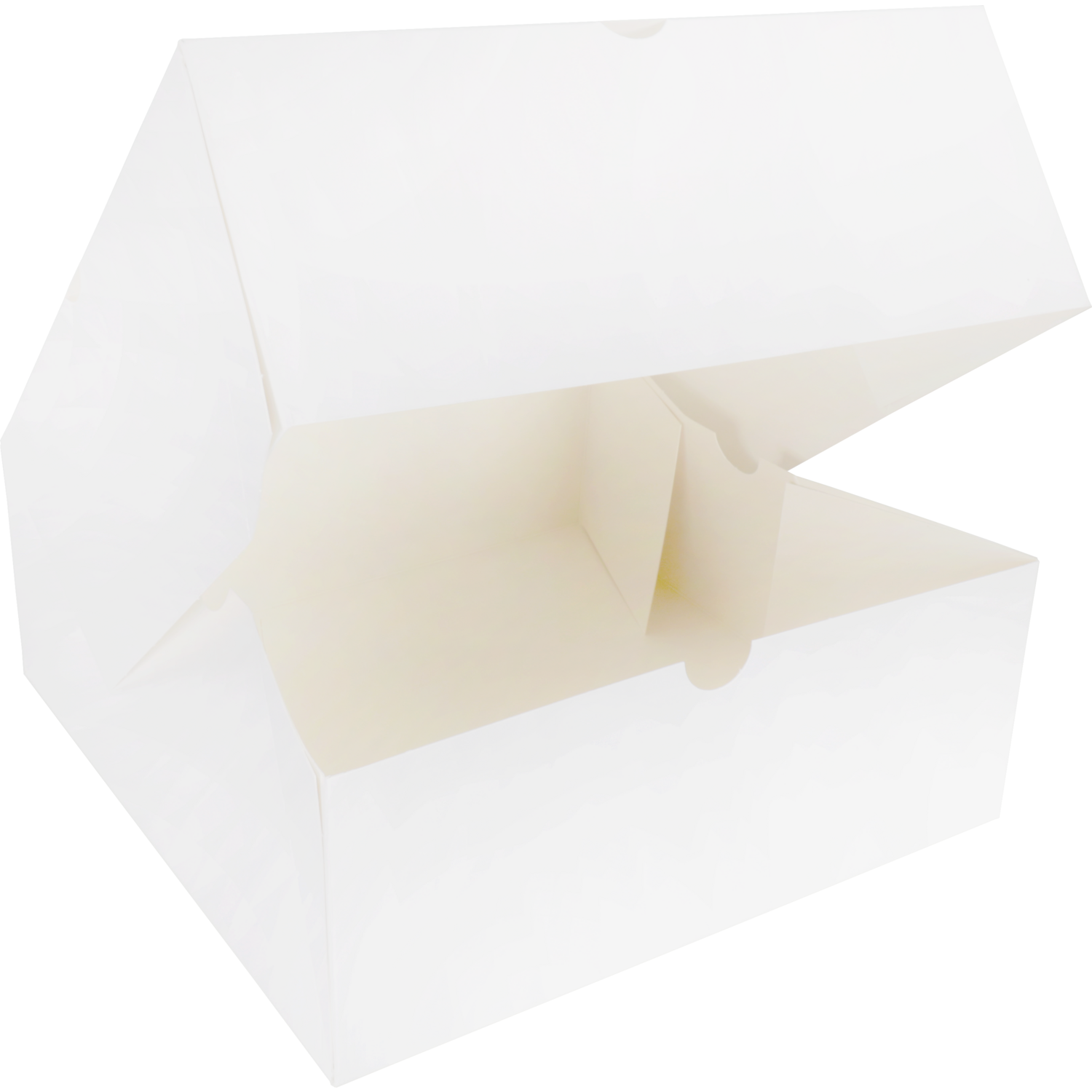  Gebaksdoos, karton, 26x26x10cm, zonder venster, wit 2