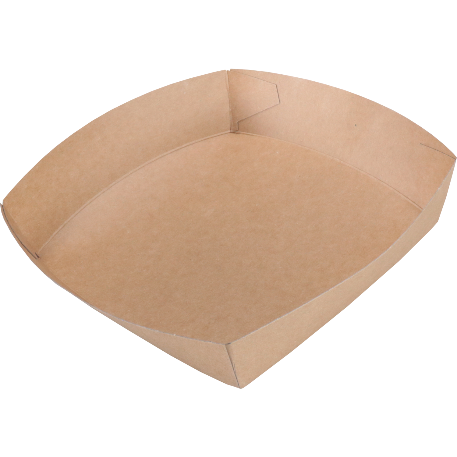 Bak, Karton, conisch bakje, 135x135x35mm, bruin 2