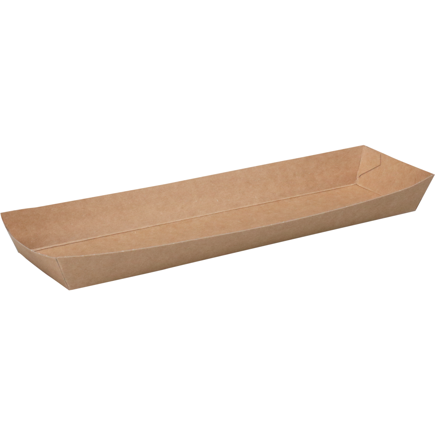 Bak, Karton, conisch bakje, 250x60x25mm, bruin 2