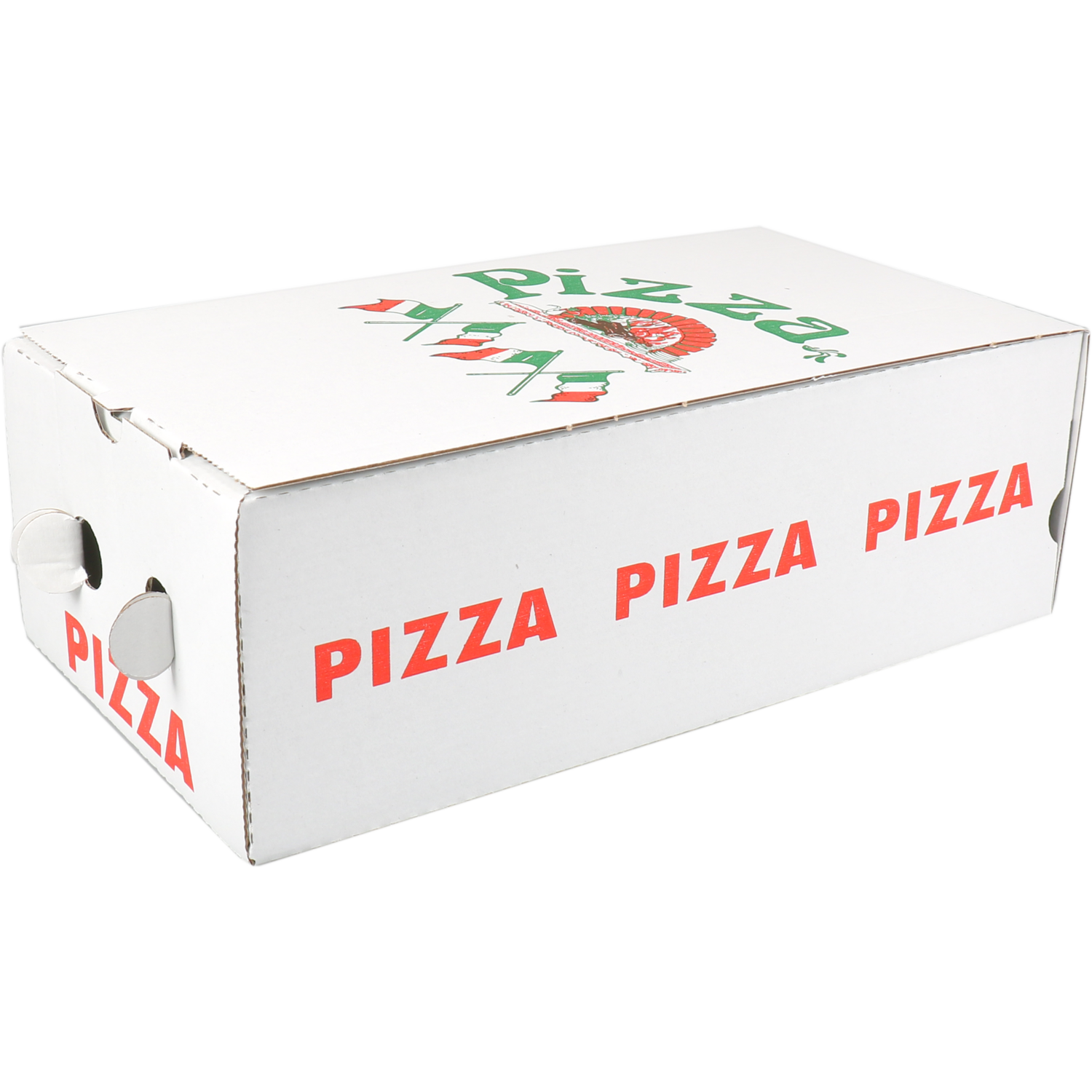  Pizzadoos, golfkarton, 30x16x10cm, calzone, wit 1