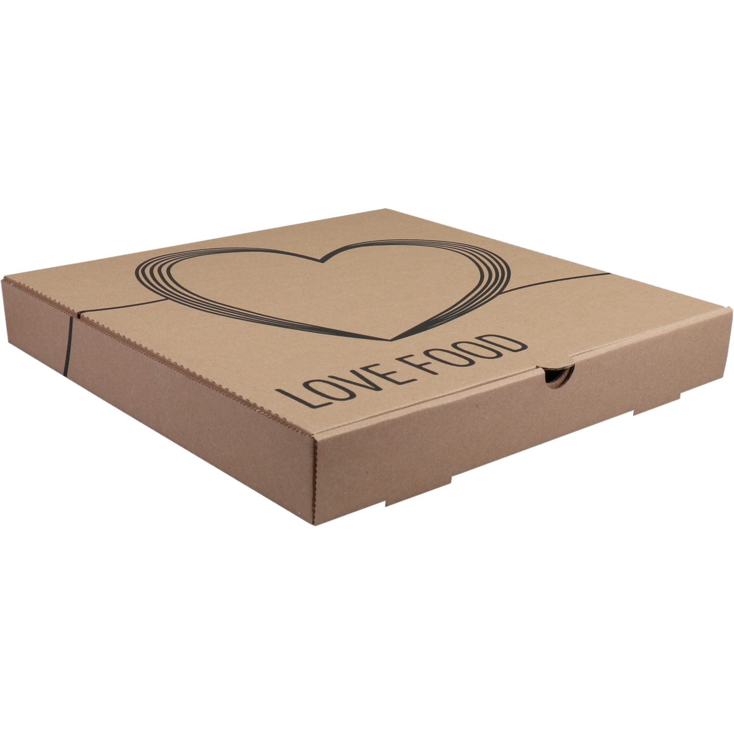  Pizzadoos, Americano Love Food, golfkarton, 33x33x4.5cm, americano, bruin 1