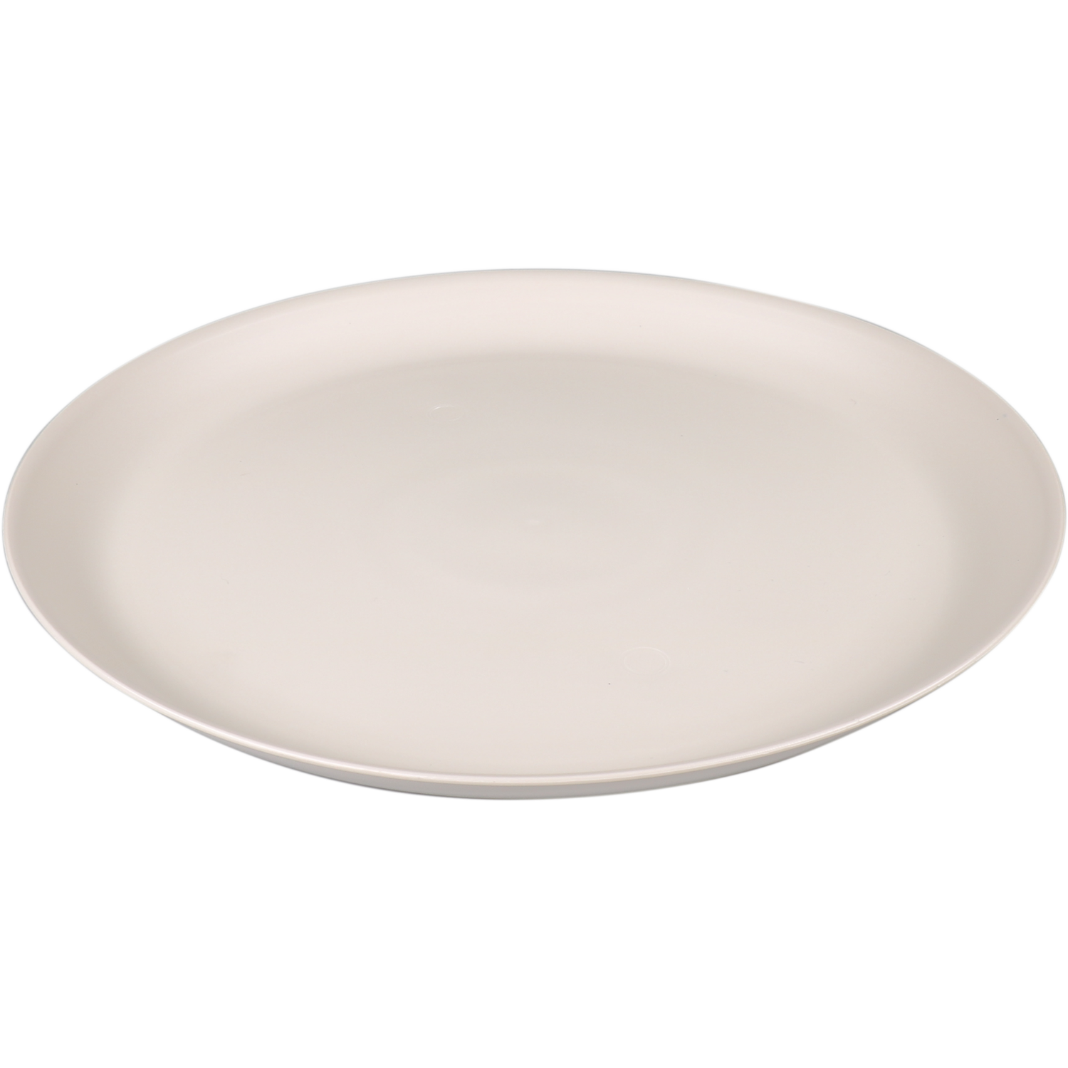 Goldplast Bord, Mineral, reusable, onbreekbaar, rond, 1-vaks, pP, Ø27.5cm, taupe 1