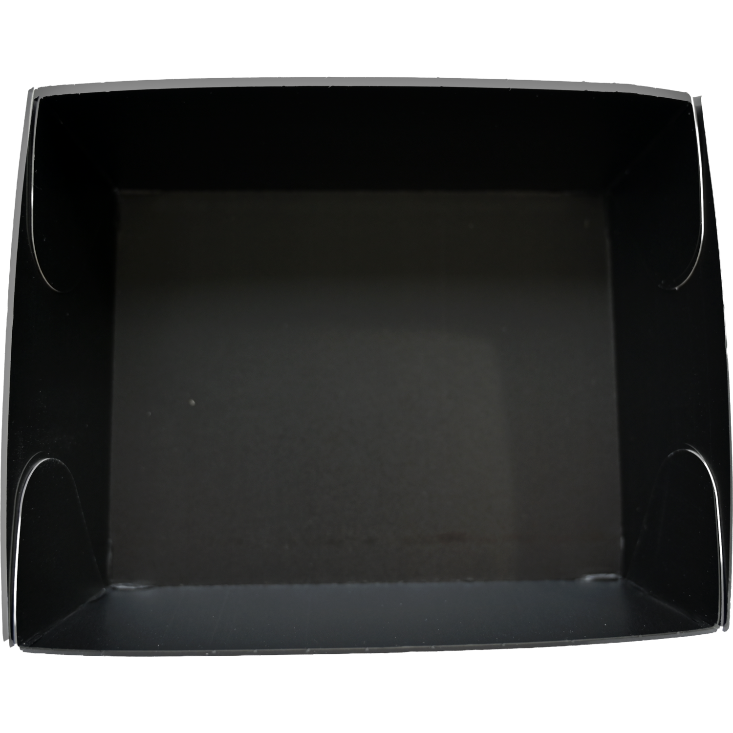 Tray, conisch, 115x90x54mm, Karton + PE, zwart 2