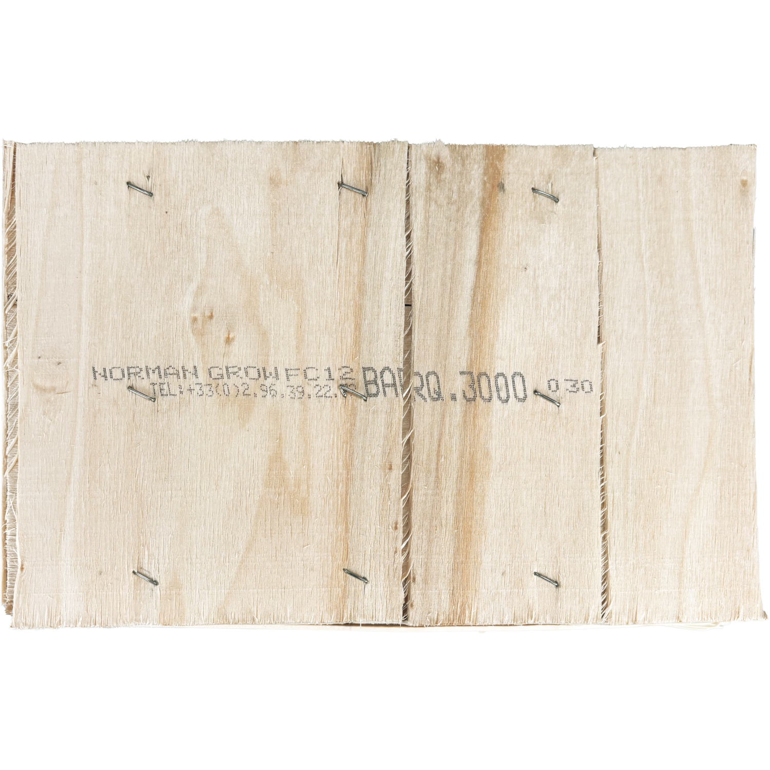 Mand, hout, 29x19x9cm, vierkant, naturel 5