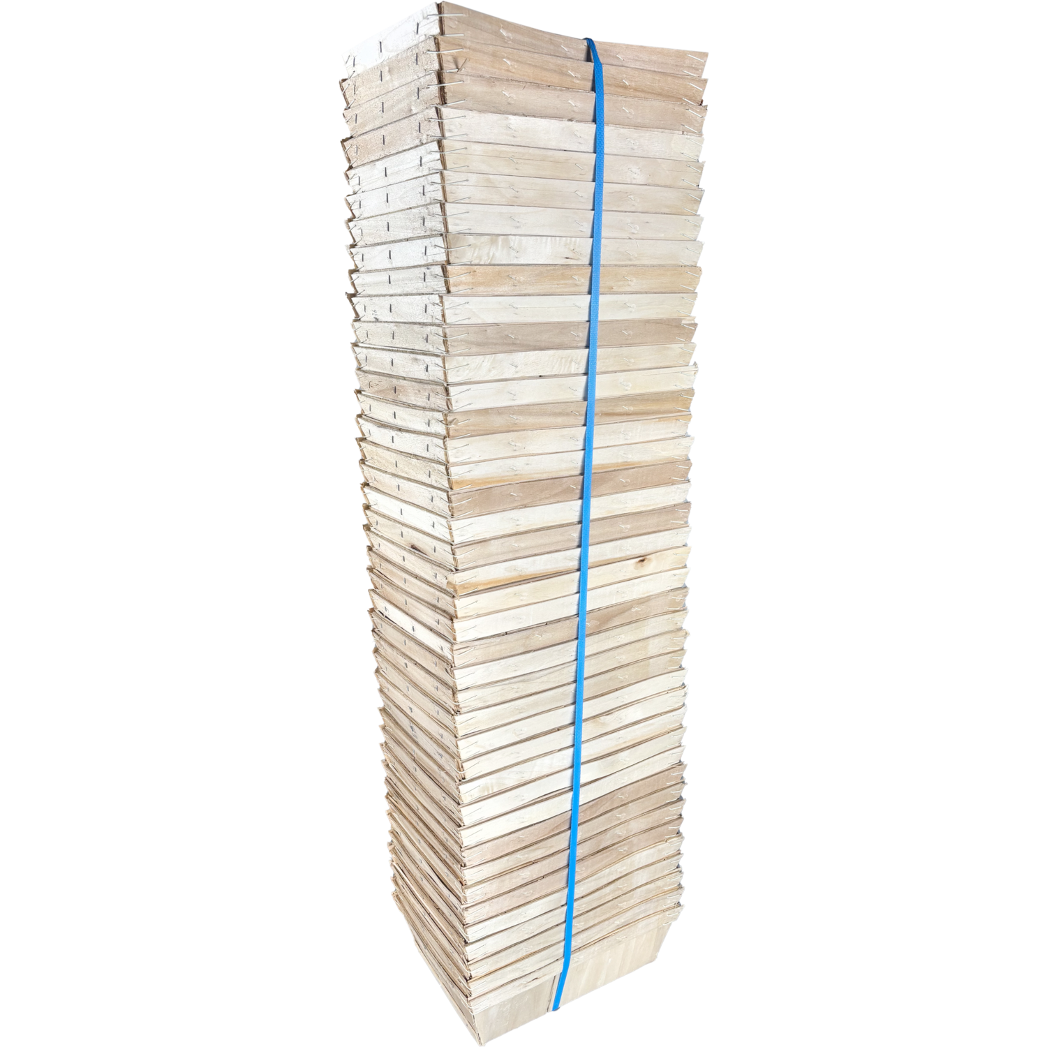 Mand, hout, 29x19x9cm, vierkant, naturel 6