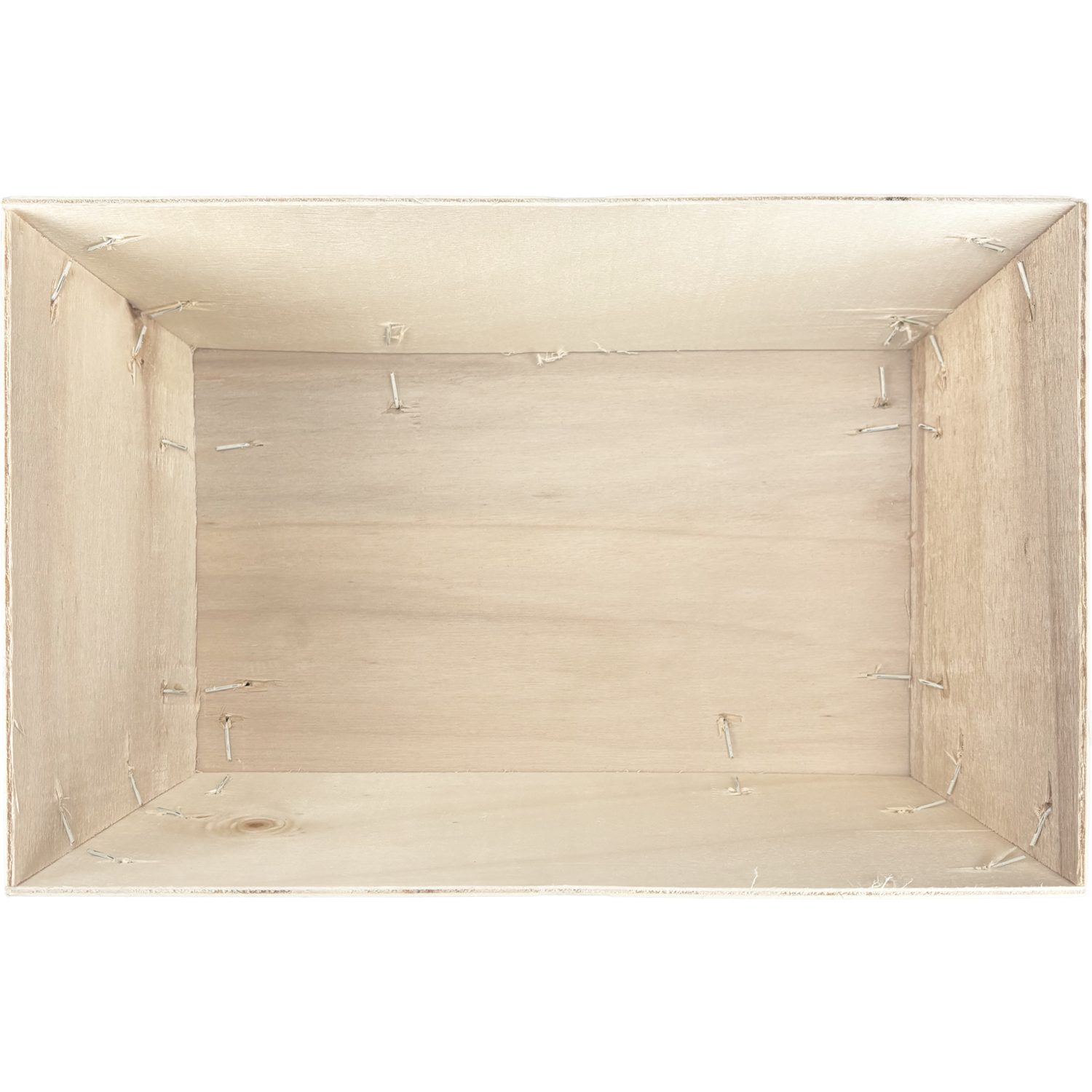 Mand, hout, 29x19x9cm, vierkant, naturel 4