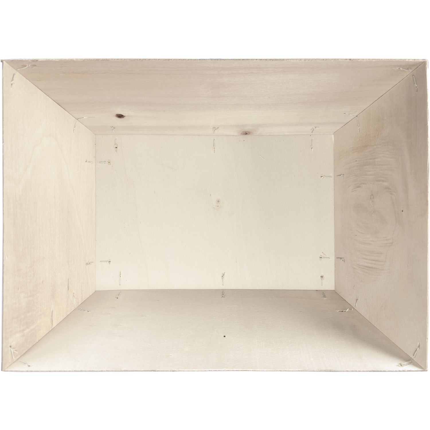Mand, hout, 42.5x30x13.5cm, vierkant, naturel 4