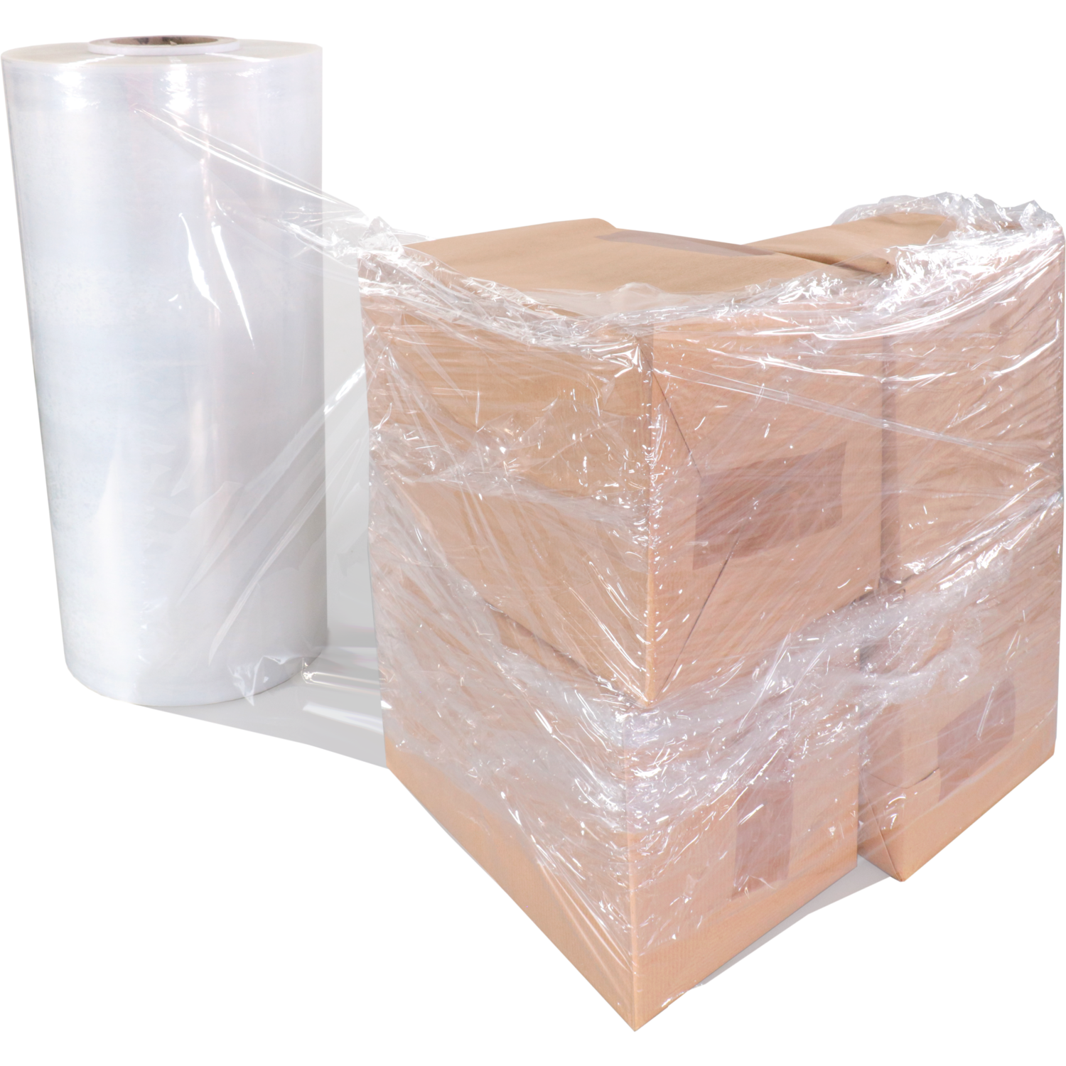 Folie, machinerol stretchfilm, LLDPE, 50cm, 1870m, 17my, transparant 3
