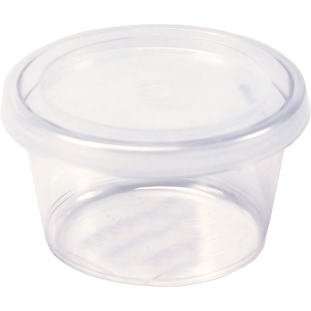 Bak, PS, 30ml, kunststof cup, 30mm, transparant 1