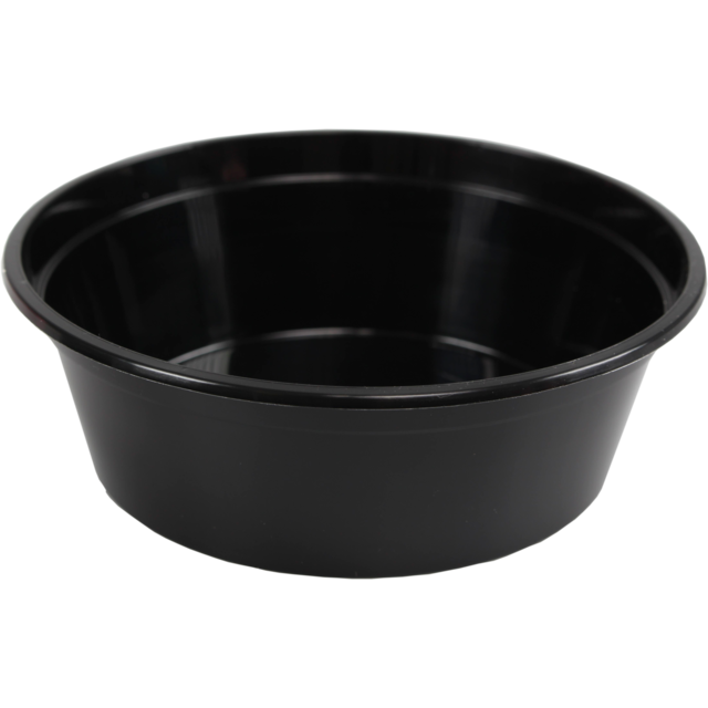 Bak, PP, 225ml, Ø119mm, kunststof cup, 39mm, zwart 1