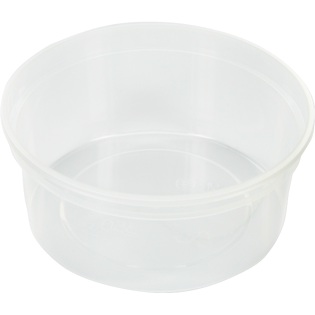 Bak, PP, 350ml, Ø115mm, transparant 1