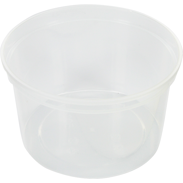 Bak, PP, 500ml, Ø115mm, transparant 1