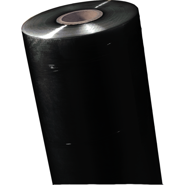 Folie, handrol stretchfilm, LLDPE, 50cm, 300m, 20my, zwart 1
